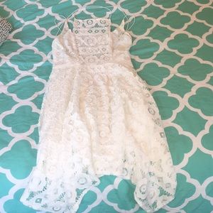 White lace dress